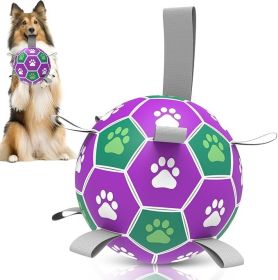 Diman Dog Balls Toys: Soccer Balls for Dogs with Straps, Outdoor Dog Toys, Waterpool Ball, Interactive, Training Diman Dog Balls Toys: Soccer Balls for Dogs with Straps, Outdoor Dog Toys, Waterpool Ball, Interactive, Training