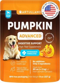 Pumpkin Powder for Dogs Digestive Support 8 OZ Fiber Supplement for Constipation for Gut Balance Healthy Skin Digestion Anal Glands Firm Stool Po Pumpkin Powder for Dogs Digestive Support 8 OZ Fiber Supplement for Constipation for Gut Balance Healthy Skin Digestion Anal Glands Firm Stool Po